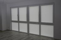Geteilte Bodentiefe Kunststoff-Fenster in weiß von PaX, Innenansicht