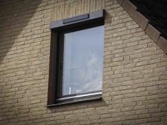 Rollladenkasten in grau aus Aluminium