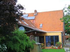 Aluminium-Terrassentür in dunkelgrau