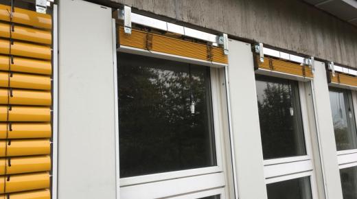 Montage neuer Raffstoren für Schule in Wittingen