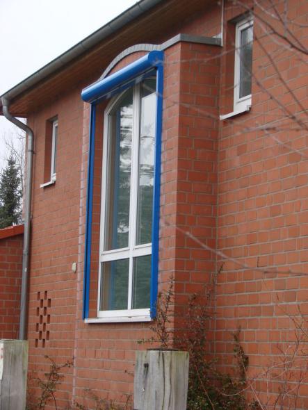 Rollladenkasten in blau