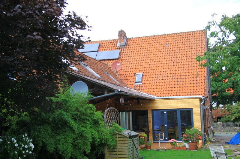 Aluminium-Terrassentür in dunkelgrau
